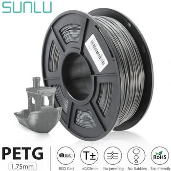 SUNLU 3D Print PETG Red – 1 Kg 1.75 mm Filament – Précision ±0.02 mm