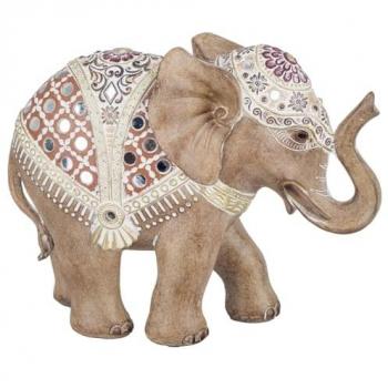 Elefante Decorativo in Resina 19x7x28cm