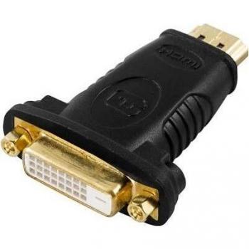 Deltaco HDMI-10 Kabel 19-polig HDMI DVI schwarz