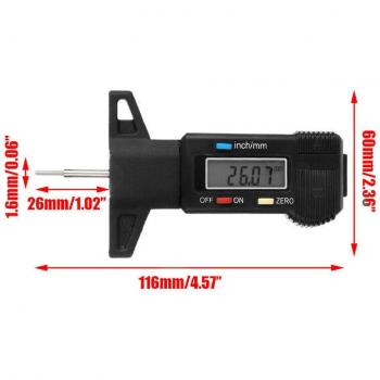 LCD Tire Tread Tester