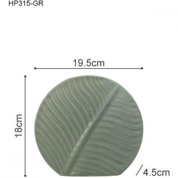 Home Decor Ceramic Vase with Leaves