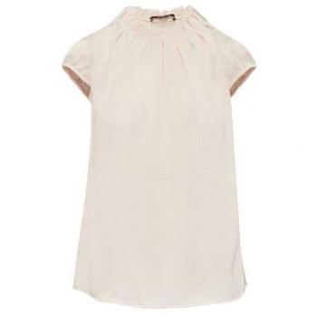 Comma Satinbluse, kurzärmlig, All‑Over‑Print