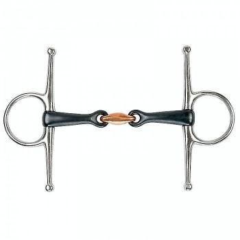 Snaffle Bit Shires de Hierro Dulce con Mejilla Completa para Caballo 4.5 in