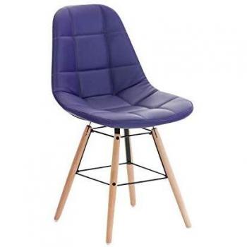 Chaise à manger Violet avec dossier et repose-pieds