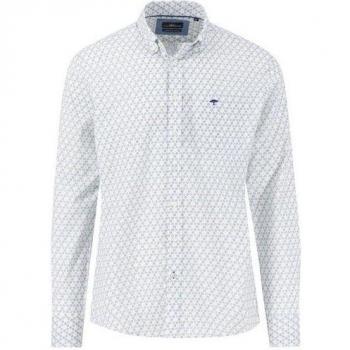 Men's Green Fynch Hatton Seasonal Combi Long Sleeve Shirt – M