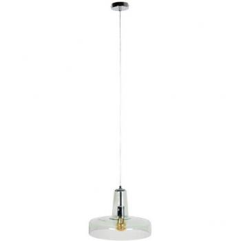 Suspension moderne en verre vert