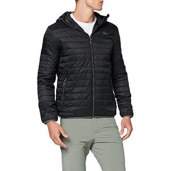 M‑Size Trespass Dunbar Black Wintermantel mit Downtouch‑Polsterung, ultraleicht, Herren, Kapuze
