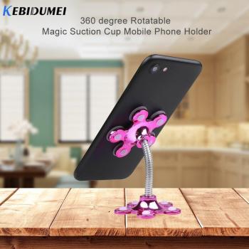 Magic Suction Cup Flower Phone Holder for iPad and Smartphones
