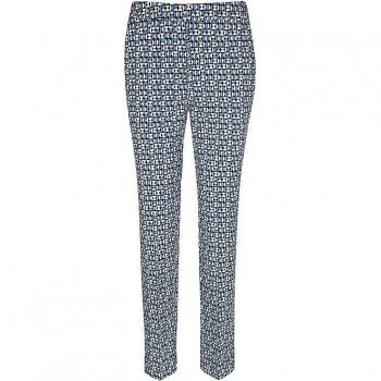 Comma 7/8-Hose Gemusterte Viskosestretch-Hose im Slim Fit