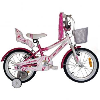Bicicletta Umit Diana 16 per bambini bianco rosa