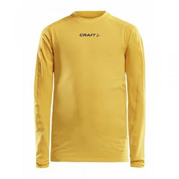 Craft pro control LS Kinder-Kompressionsshirt Gelb 12-14 Jahre