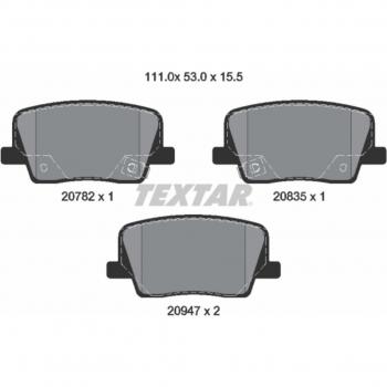 Freios TEXTAR 2078201