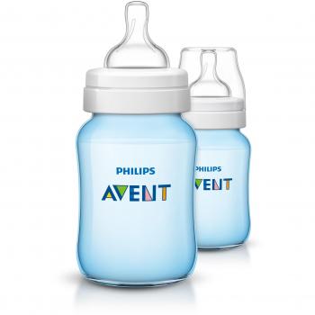 Philips Avent Classic Bottle (260 ml, Pack of 2, Blue)
