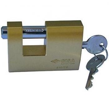 Lucchetto Cisa 121610700 LOCKING LINE Ottone spazzolato