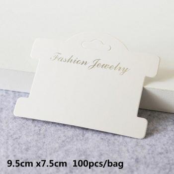 Cartón Kraft Personalizado: Collar, Pendiente y Horquilla