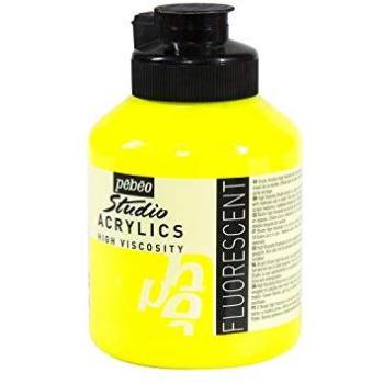 High Viscosity Acrylic Paint (Pébéo) – 500 ml – Fluorescent Yellow – Satin