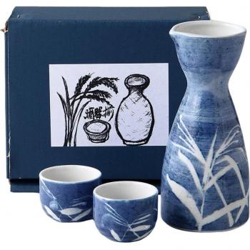 Sake‑servies Japanse pottenserie