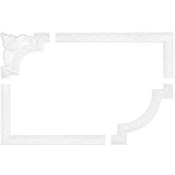 Entourage plafond-mur AC204‑11 230x230x21 mm