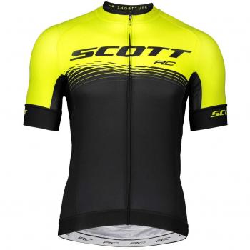 Scott 2019 RC Pro Maillot de Cyclisme Court Noir/Jaune, M