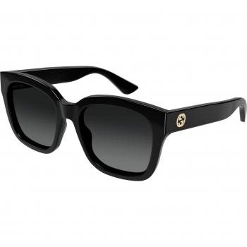 Occhiali da sole Gucci GG1338S 002 Plastic Black Grey Quadrati Polarizzati Ombreggiati