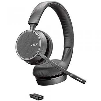 Plantronics Bluetooth Stereo-Headset Voyager 4200 UC Binaurale Tragevariante (mit USB-C) in Schwarz