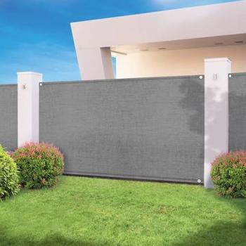 Telo ombreggiante 1,8x10m grigio chiaro 300g/m²