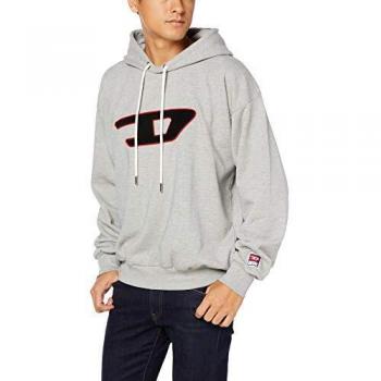 Diesel Sudadera S-Division-D, Gris, Talla X-Large