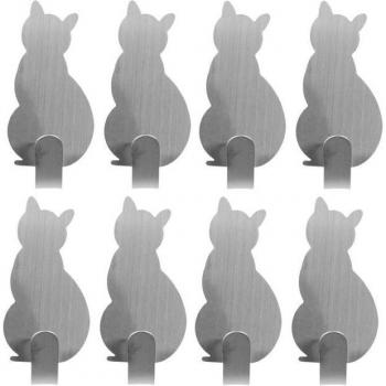 Ganchos de Pared en Forma de Gato