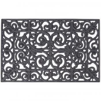 Homescapes Black Iron Parisian Mat – 70x40 cm