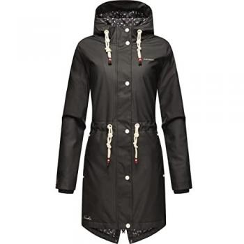 NAVAHOO Chaqueta 'Flor del Océano' en Negro y Blanco