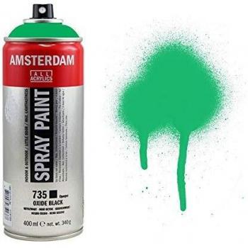 Spray de peinture Amsterdam 400 ml vert transparent
