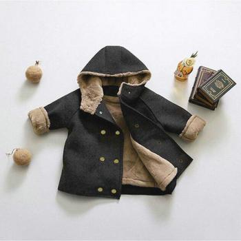 Manteau chaud pour bébé garçon avec capuche épaisse
