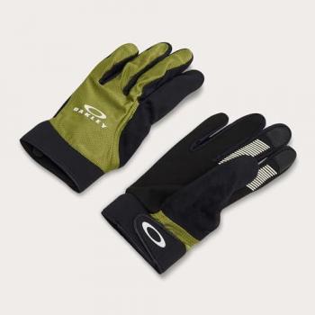 Guanti Oakley All Mountain MTB verde e nero