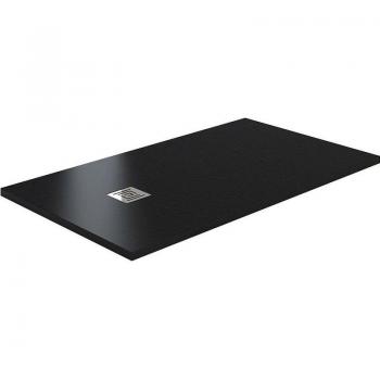 Piatti Doccia 200x90, Extra Sottile, Ardesia Grigio Nera