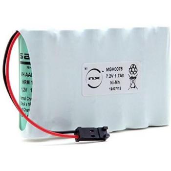 6x AA 1.7Ah NiMH Battery Pack 7.2V