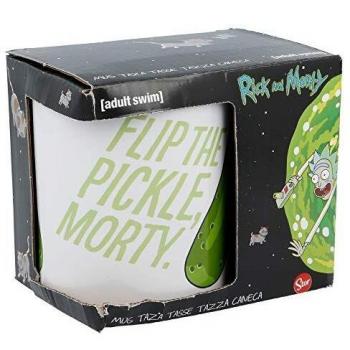 Copón Cerámico 325 ml Rick & Morty Pickles, Con Caja