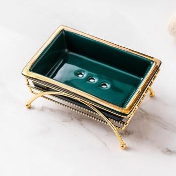 Porte-savon en céramique avec boîte d'emballage