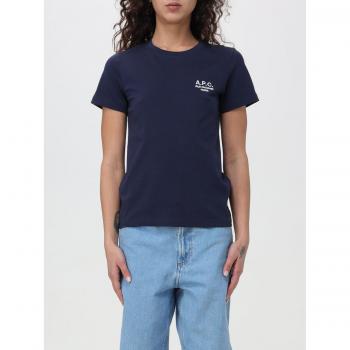 A.P.C. Women's Blue Casual T-Shirt