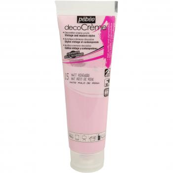 Pebeo Kunst & Bastel Farbe – Decocrème Rosenholz 120 ml, matt