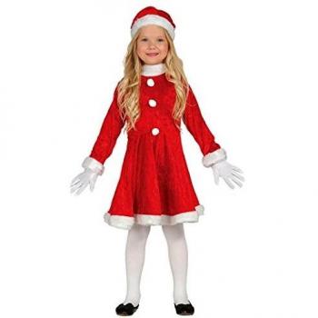 Vestito Completo da Babbo Natale per Bambina di 5 o 6 Anni, con Cappuccio Incorporato in Stile Americano