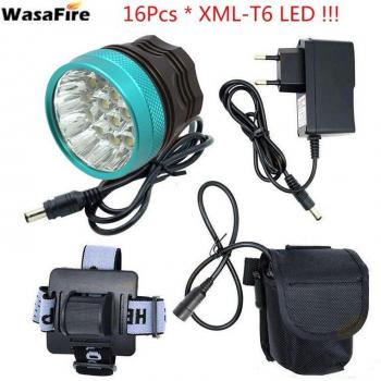 Luz Frontal LED T6 16 W para Bicicletas y Running