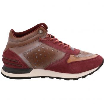 Bugatti Damen 421285311430 Hohe Sneaker, Rot (Bordo/Taupe), 42 EU