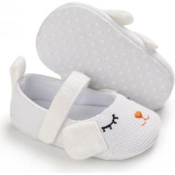Chaussures tricotées pour les premiers pas des bébés filles, semelle souple, 0-18 mois