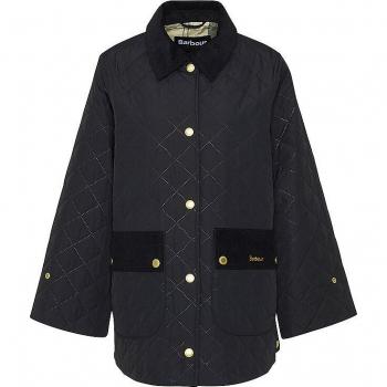 Barbour Black Ancient Corinne Quilted Coat – Size 8