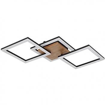 LED Deckenlampe aus Holz und Metall