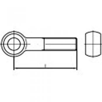 TOOLCRAFT Augenschrauben M5 40 mm 25 St. DIN 444 Stahl