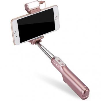 Selfie Stick CYKE Plegable con Conexión Bluetooth y Espejo