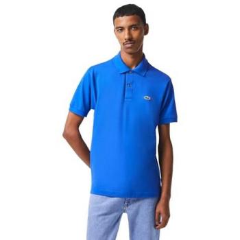 Blauwe Lacoste Polo, Korte Mouwen, XL-grootte – Man