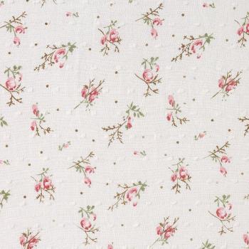 Jacquard Coton Imprimé Fleurs