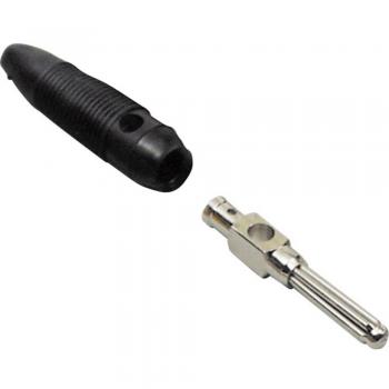 TRU COMPONENTS Black Straight Banana Connector 4mm